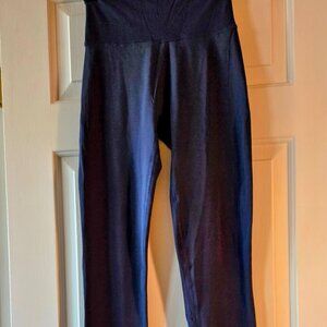 Womens Best Essential Dark Blue Mini Flared Leggings